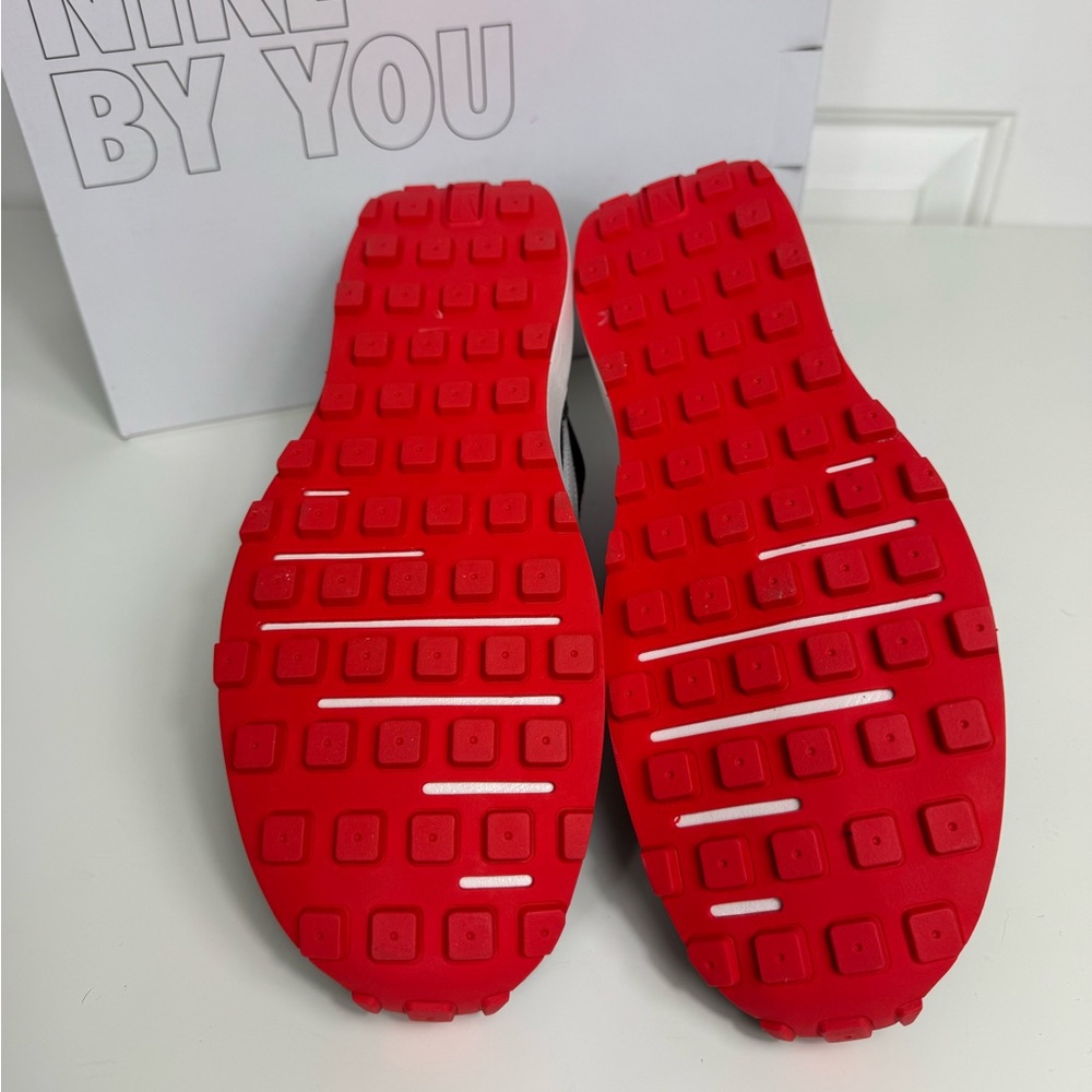 Nike Waffle One ID By You Women’s Size 9.5 DJ0976 991 Black And Red NIB‎ - Picture 7 of 10